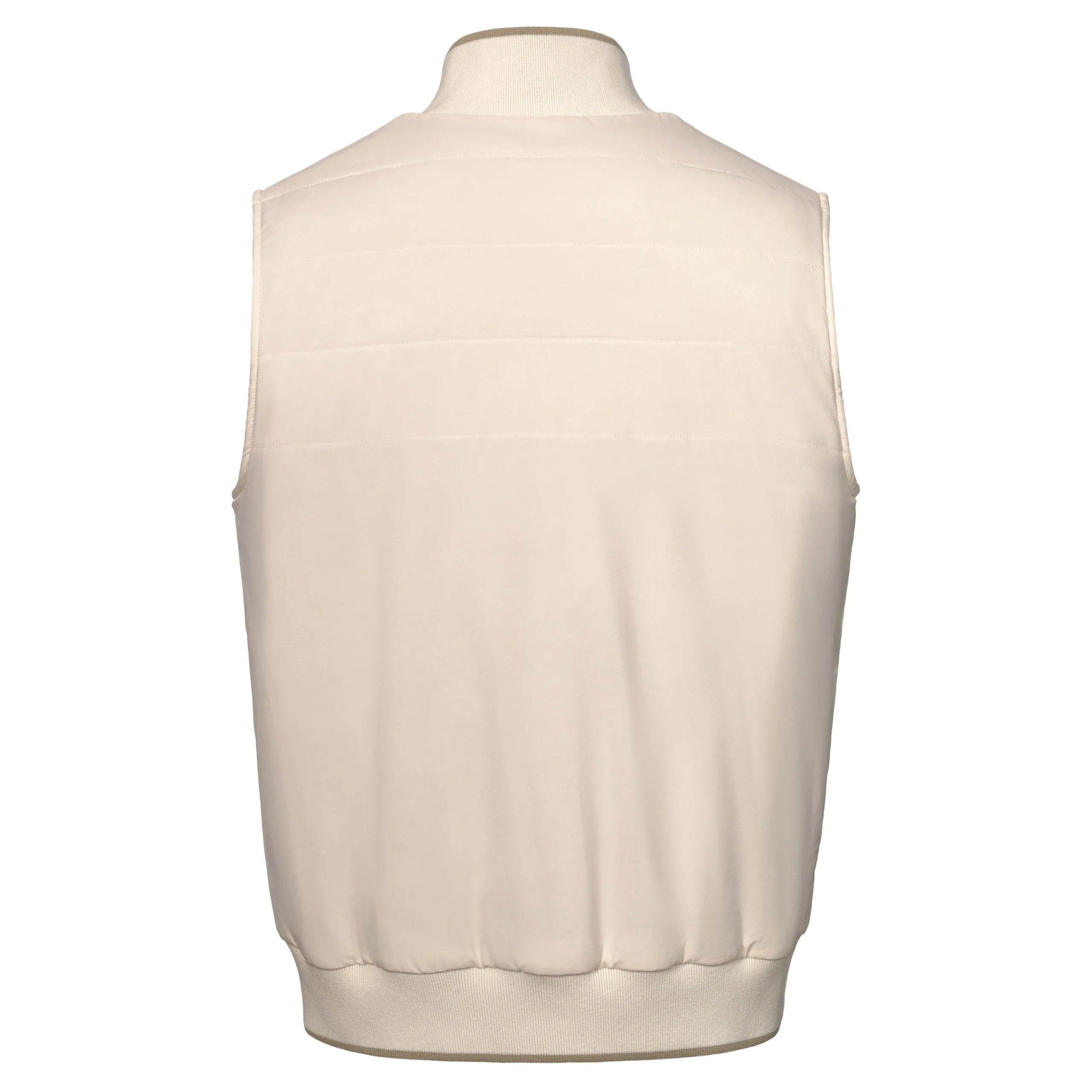 Cotton Padded Bodywarmer in Cream