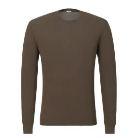 Cotton Pullover in Marrone Brown