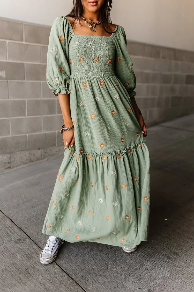 Darby Embroidered Dress