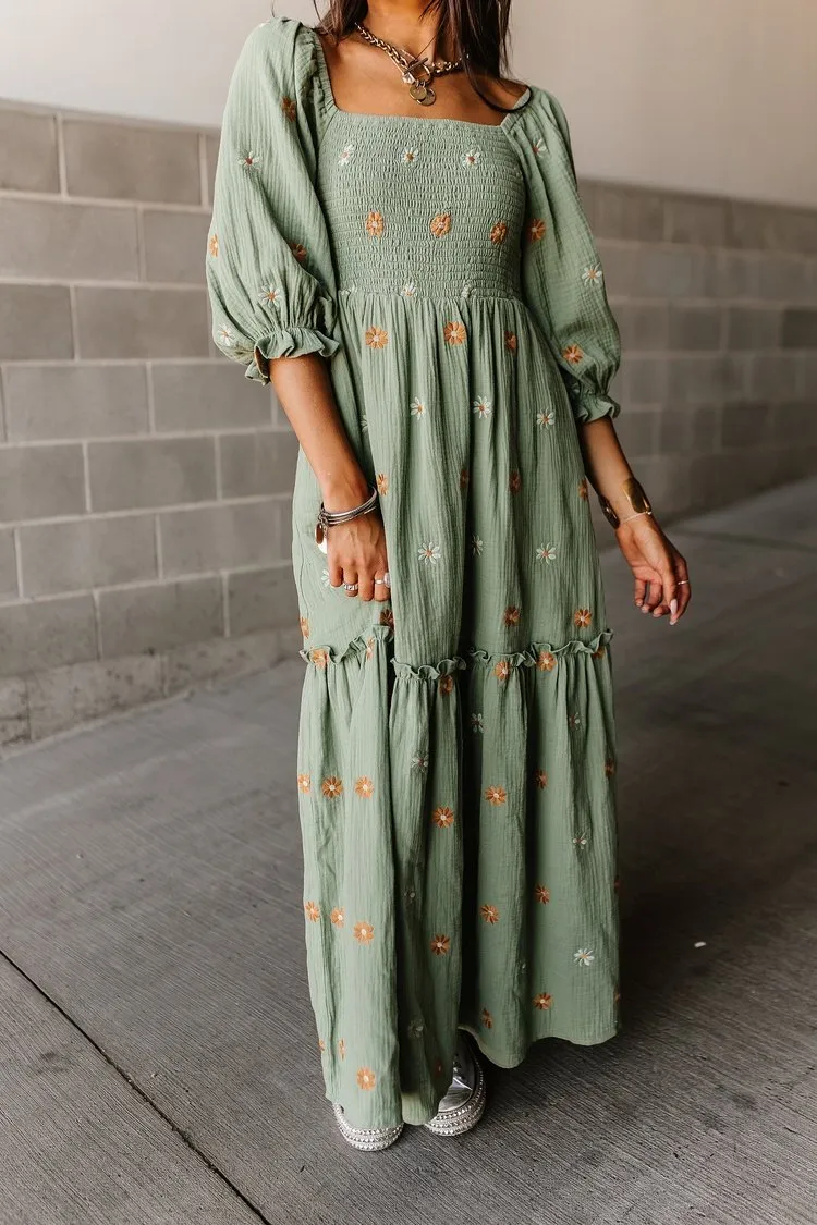 Darby Embroidered Dress