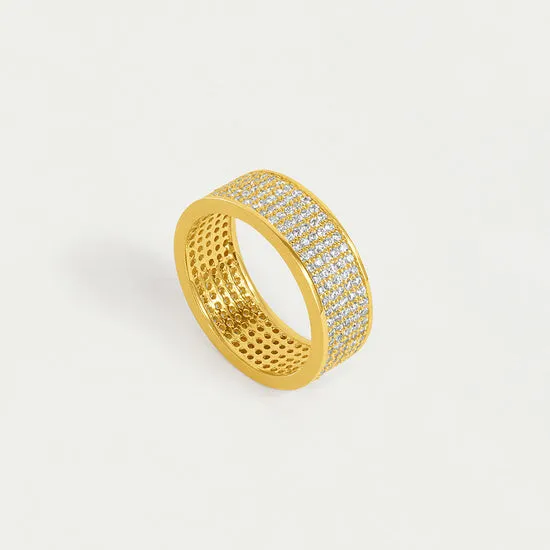 Dean Davidson Petit Pave Thick Stacking Ring