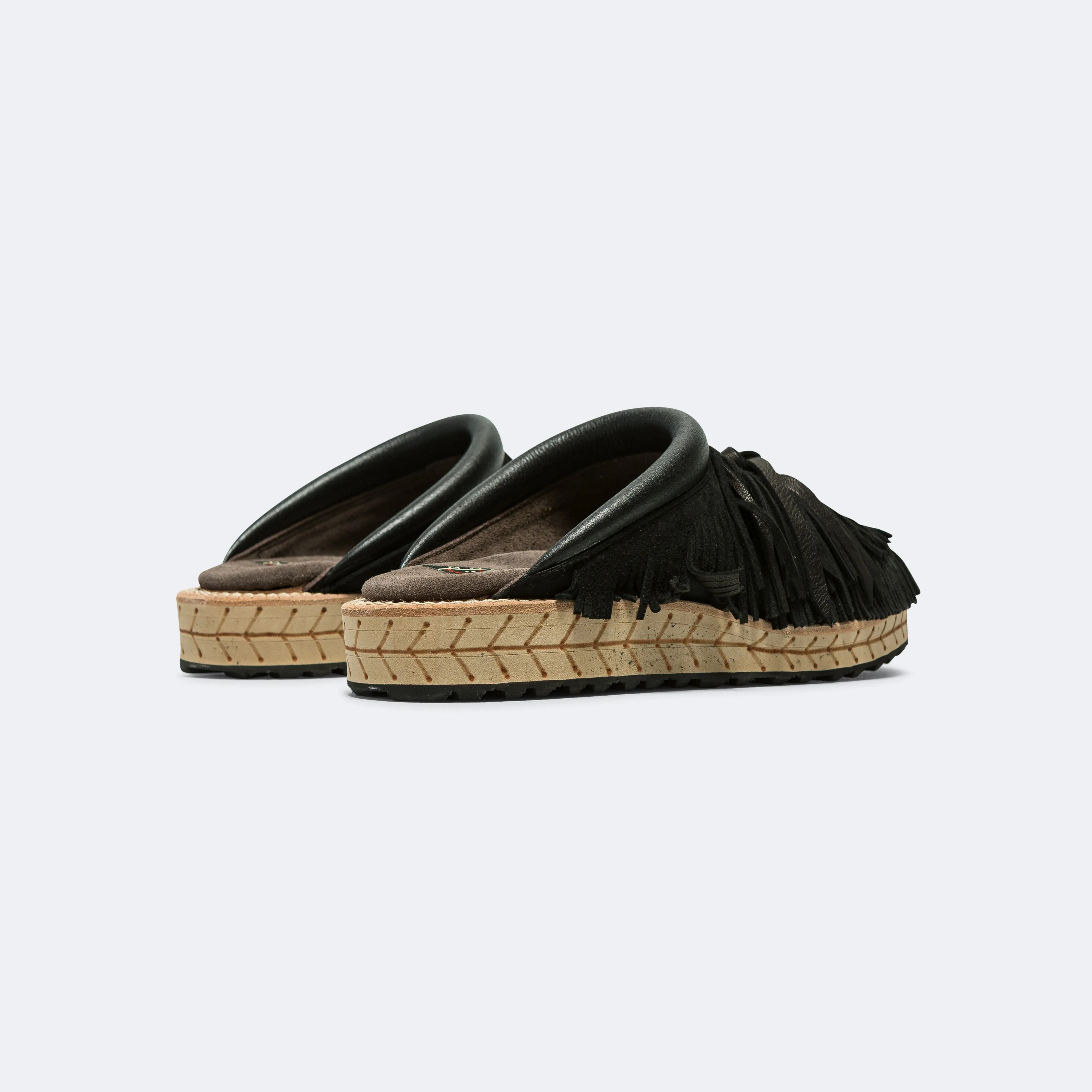 Deer Leather Pueblo Sabot - Black