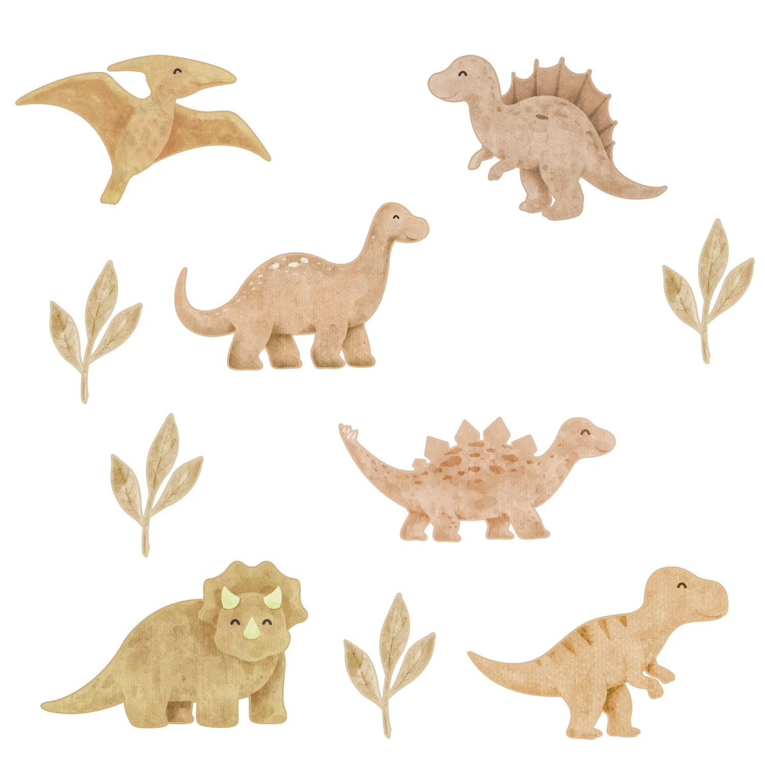 Dino Wall Decal Set - Neutral