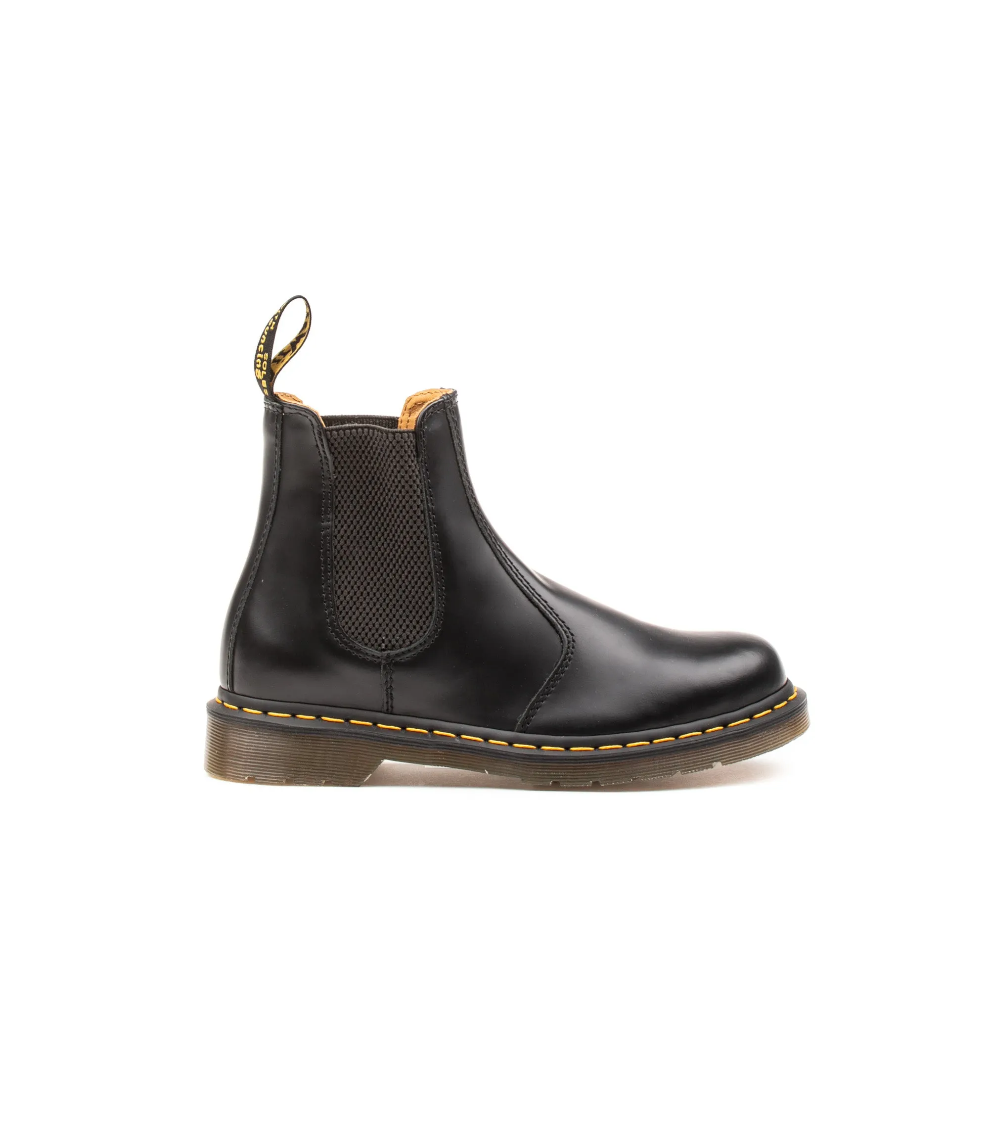 Dr. Martens 2976 Yellow Stitch Smooth Black Unisex