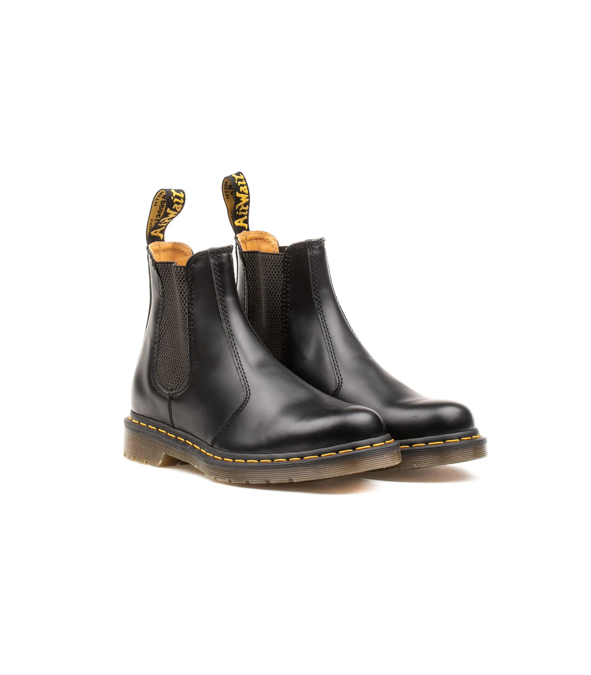 Dr. Martens 2976 Yellow Stitch Smooth Black Unisex