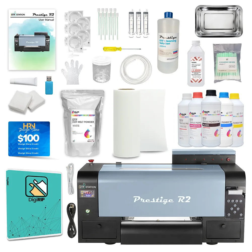 DTF Station Prestige R2 DTF Printer with Ink, Film, and Supplies