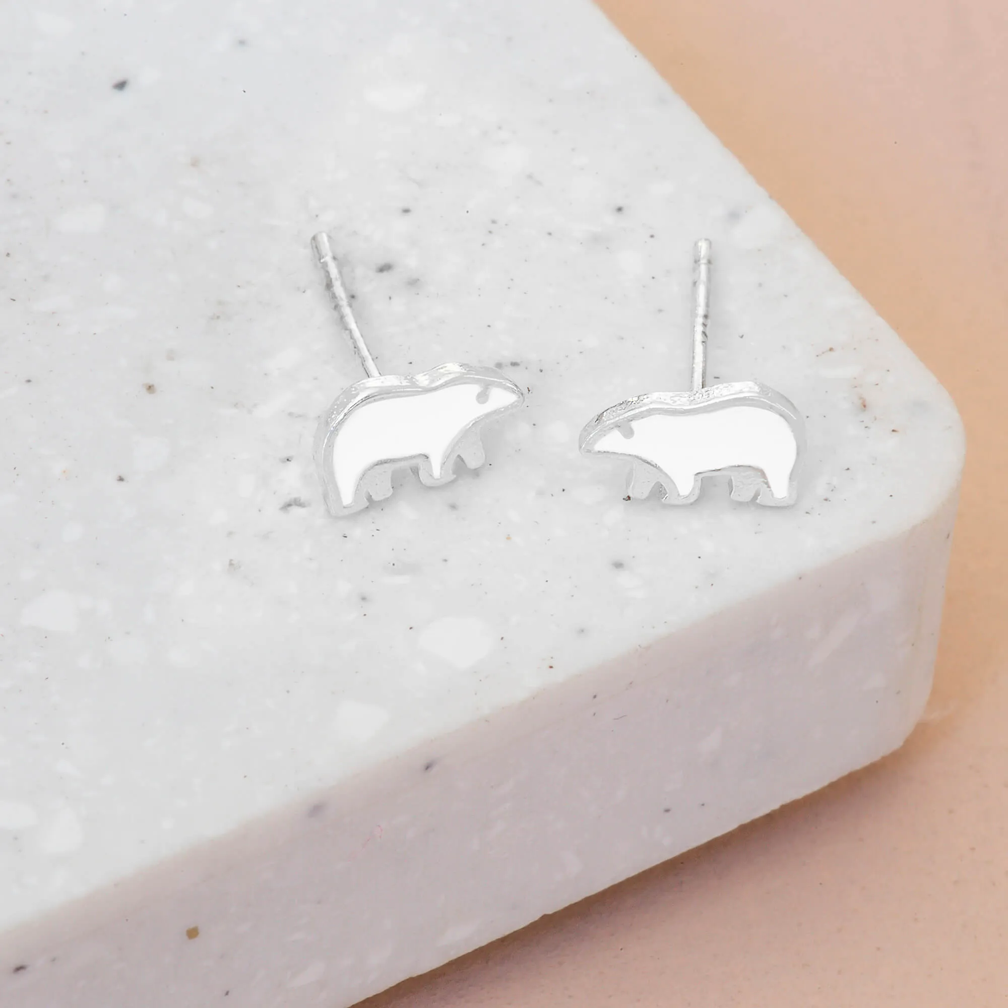 Earring Epoxy Polar Bear