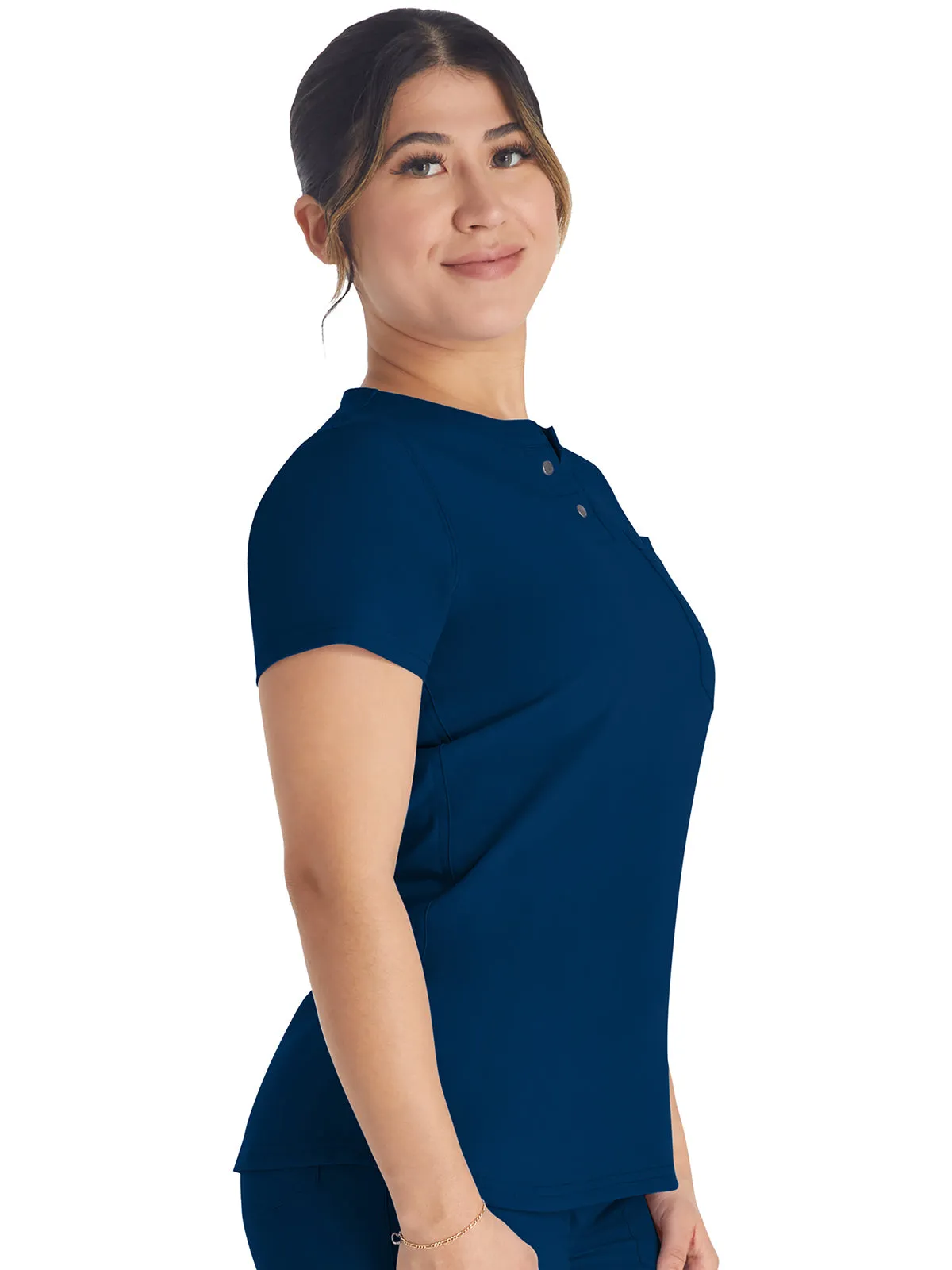 EDS Nxt - Women's Round Neck Henley Top