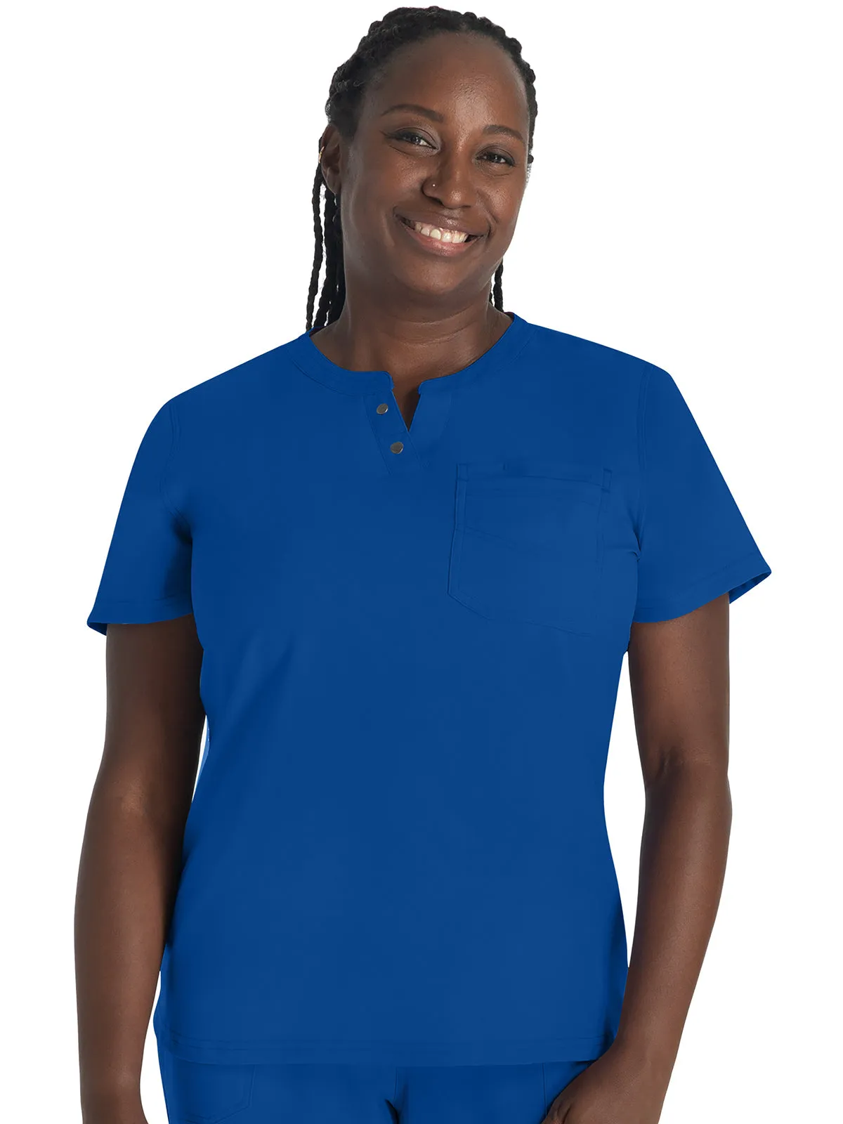 EDS Nxt - Women's Round Neck Henley Top