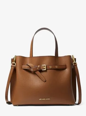 Emilia Large Pebbled Leather Satchel