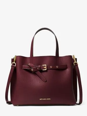 Emilia Large Pebbled Leather Satchel