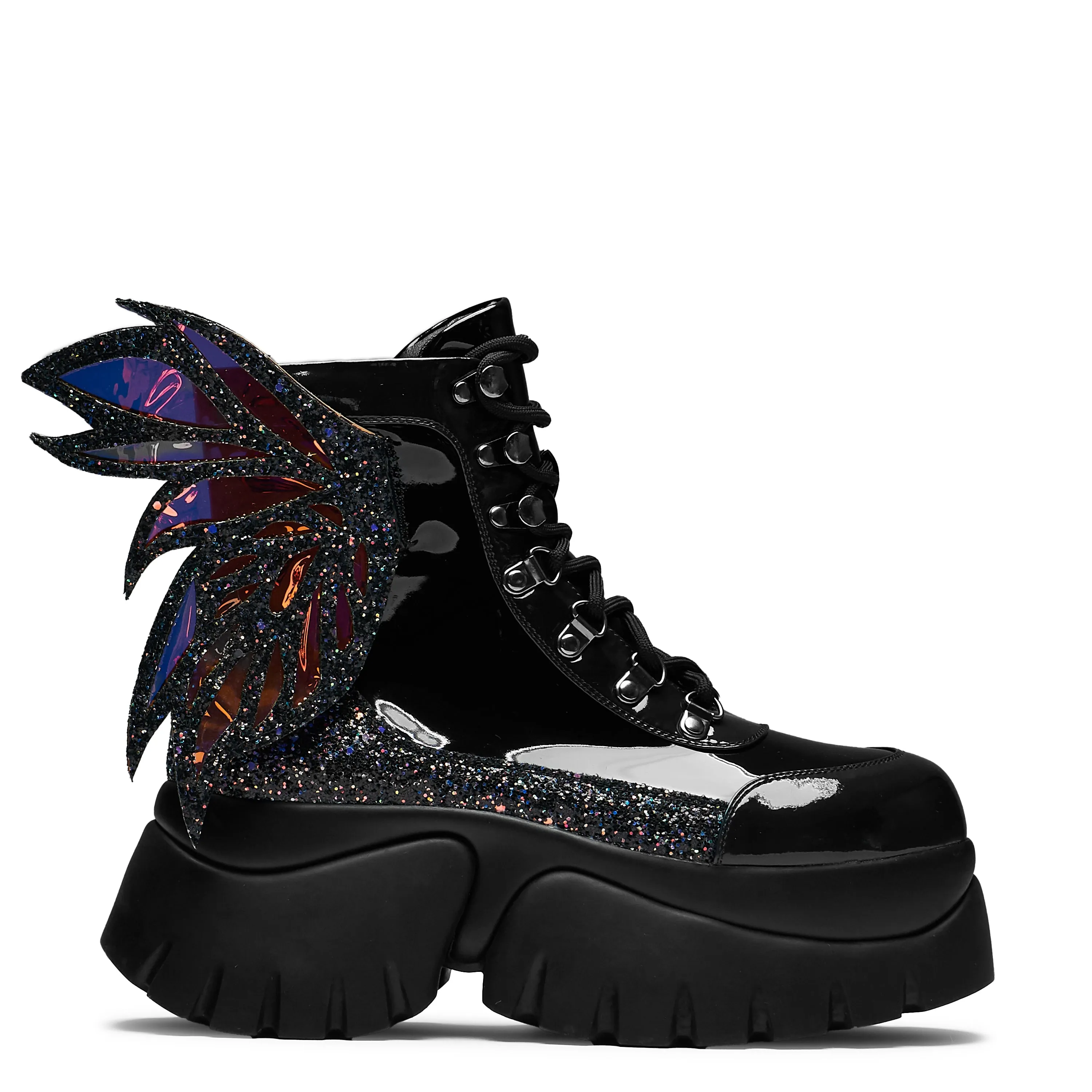 Evil Fairy Queen Boots - Black