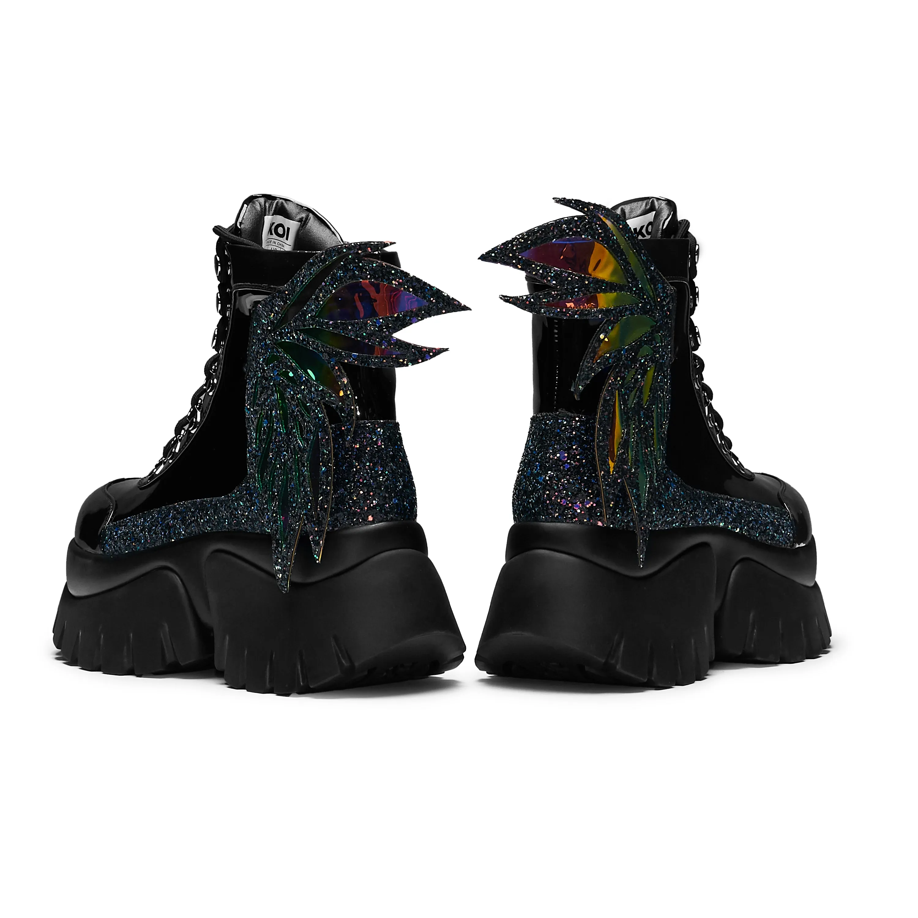 Evil Fairy Queen Boots - Black