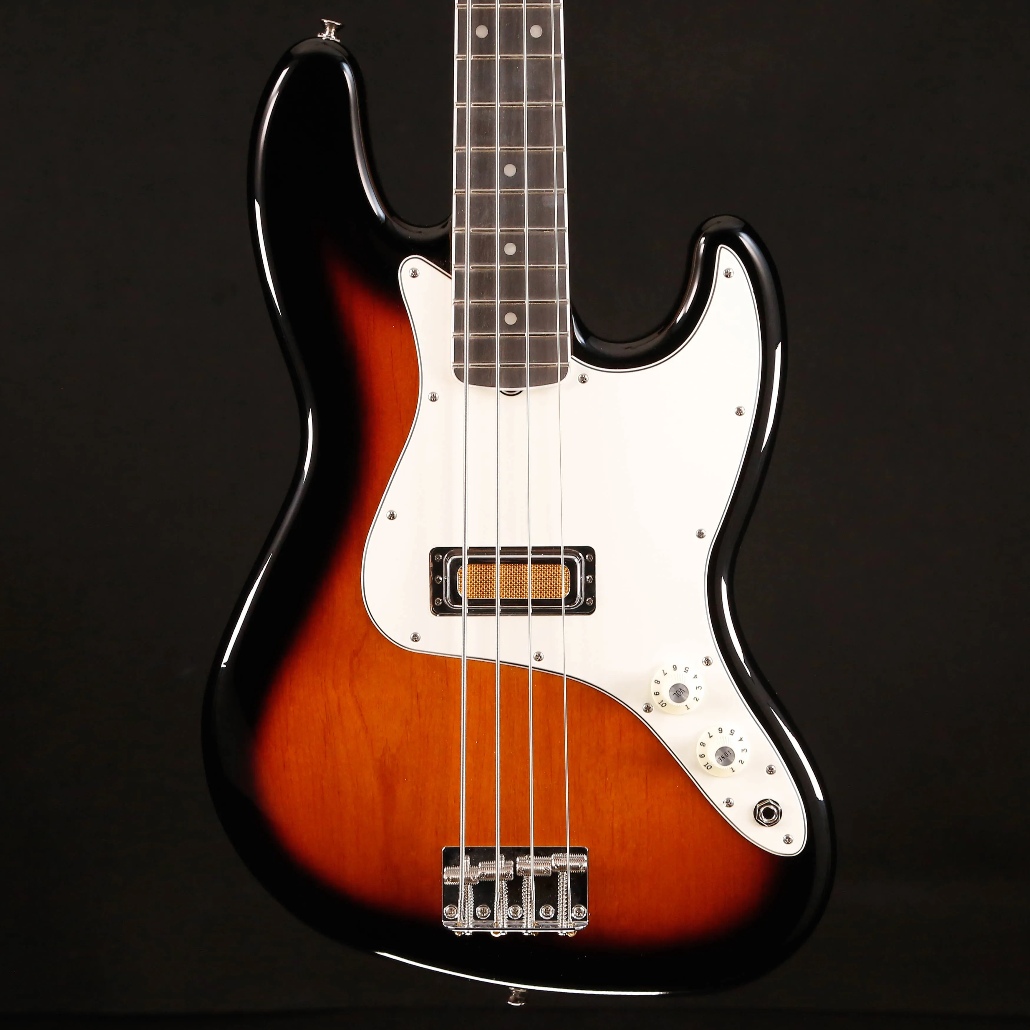 Fender Gold Foil Jazz Bass 4-string Bass, 2-Color Sunburst 9lbs 8.9oz