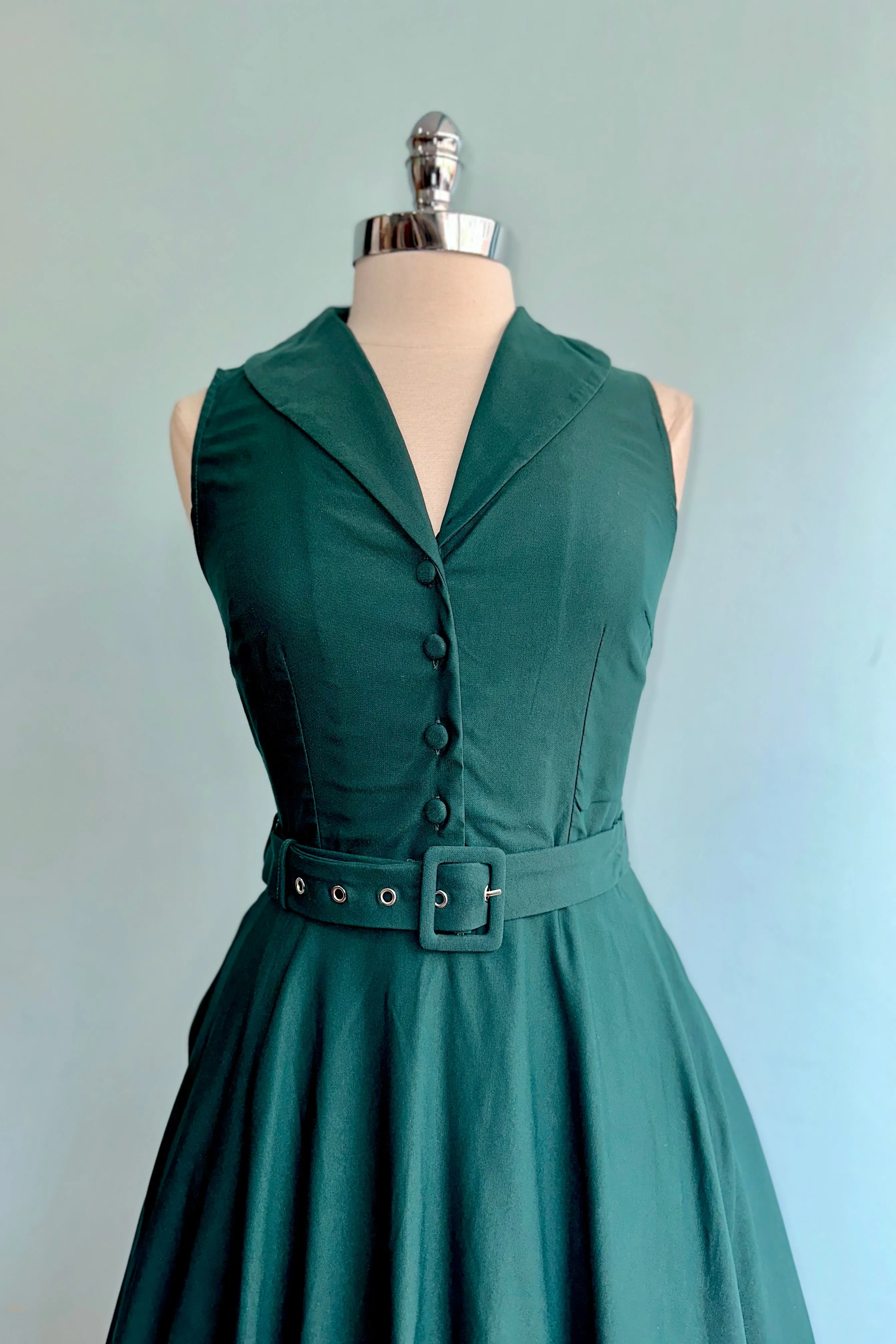 Forest Green Jani Dress by Miss Lulo