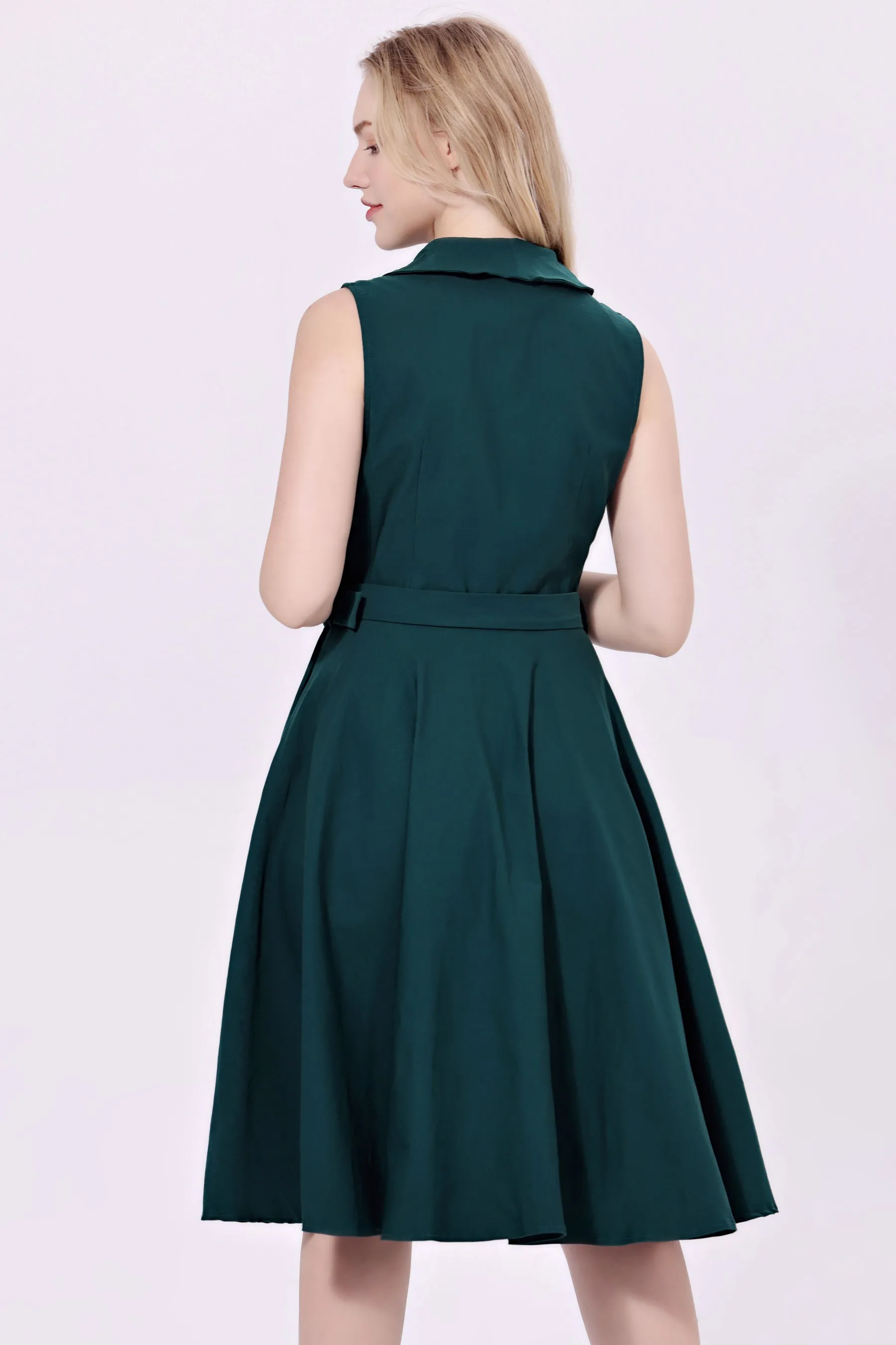 Forest Green Jani Dress by Miss Lulo