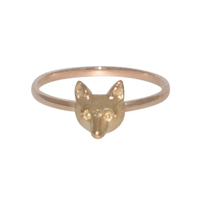 Fox Head Ring