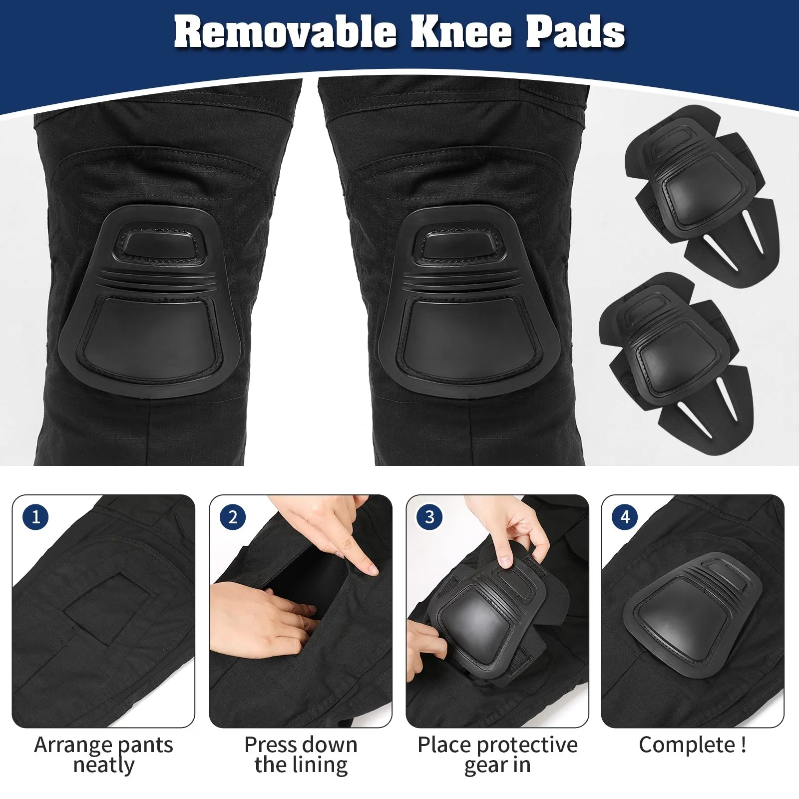 G3 Pro Combat Pants with Knee Pads Rip-Stop Tactical Pants