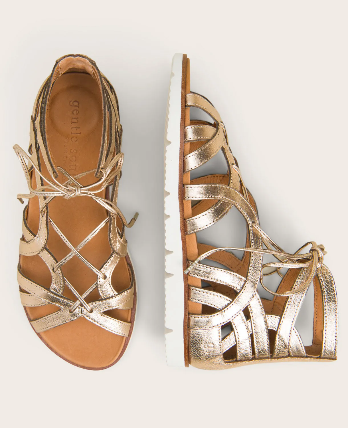 GENTLE SOULS - Lavern Lite Lace Up Gladiator