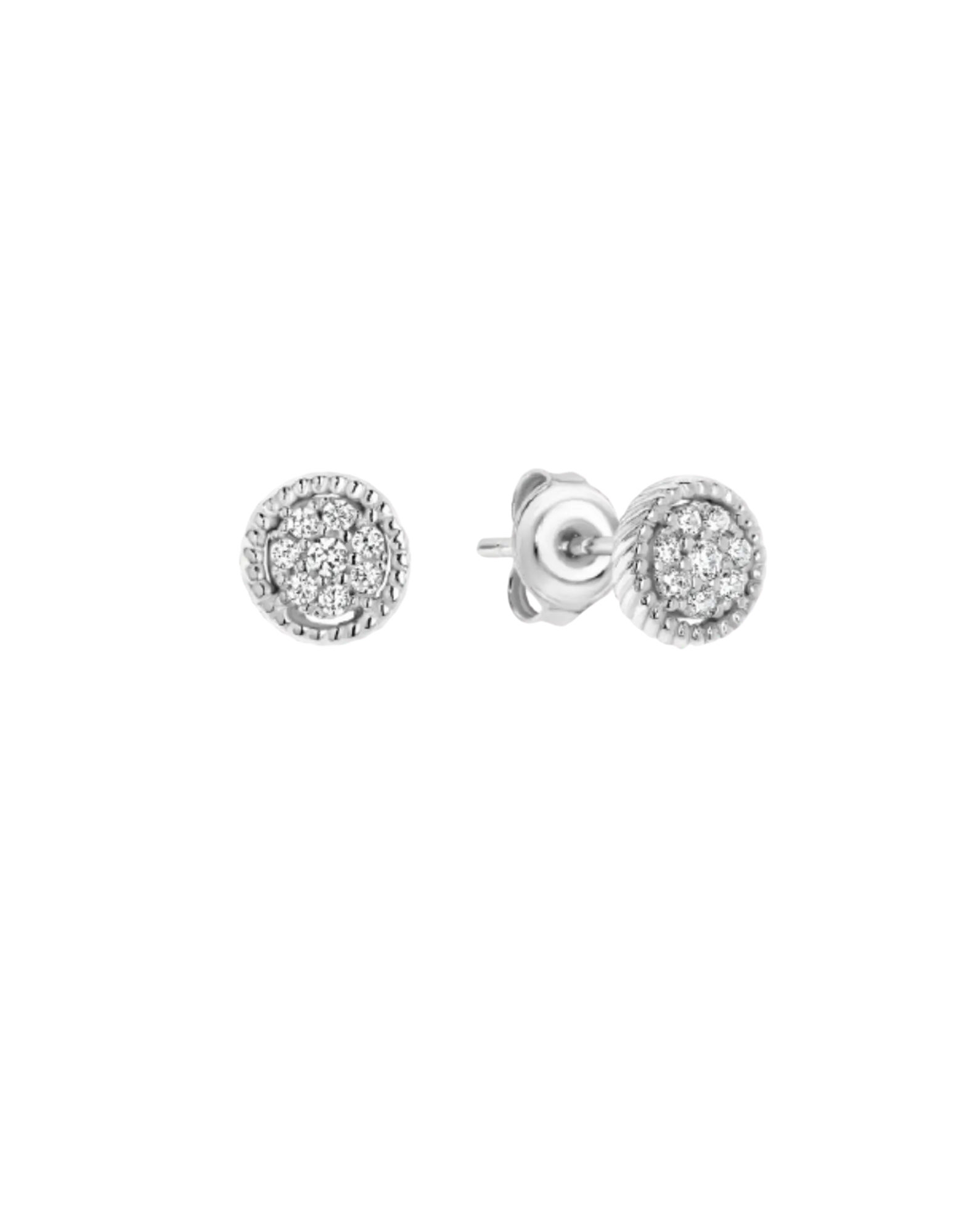 Georgini Mica Stud Earrings - Silver