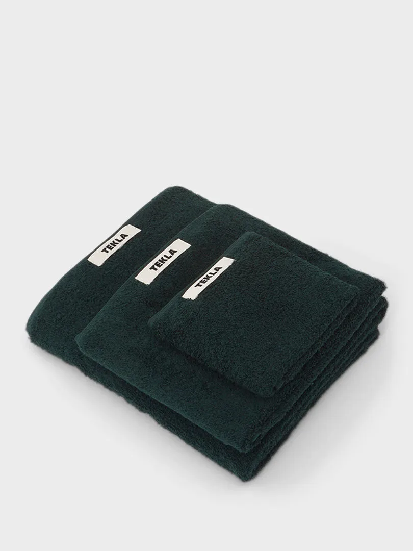 Hand Towel in Forest Green