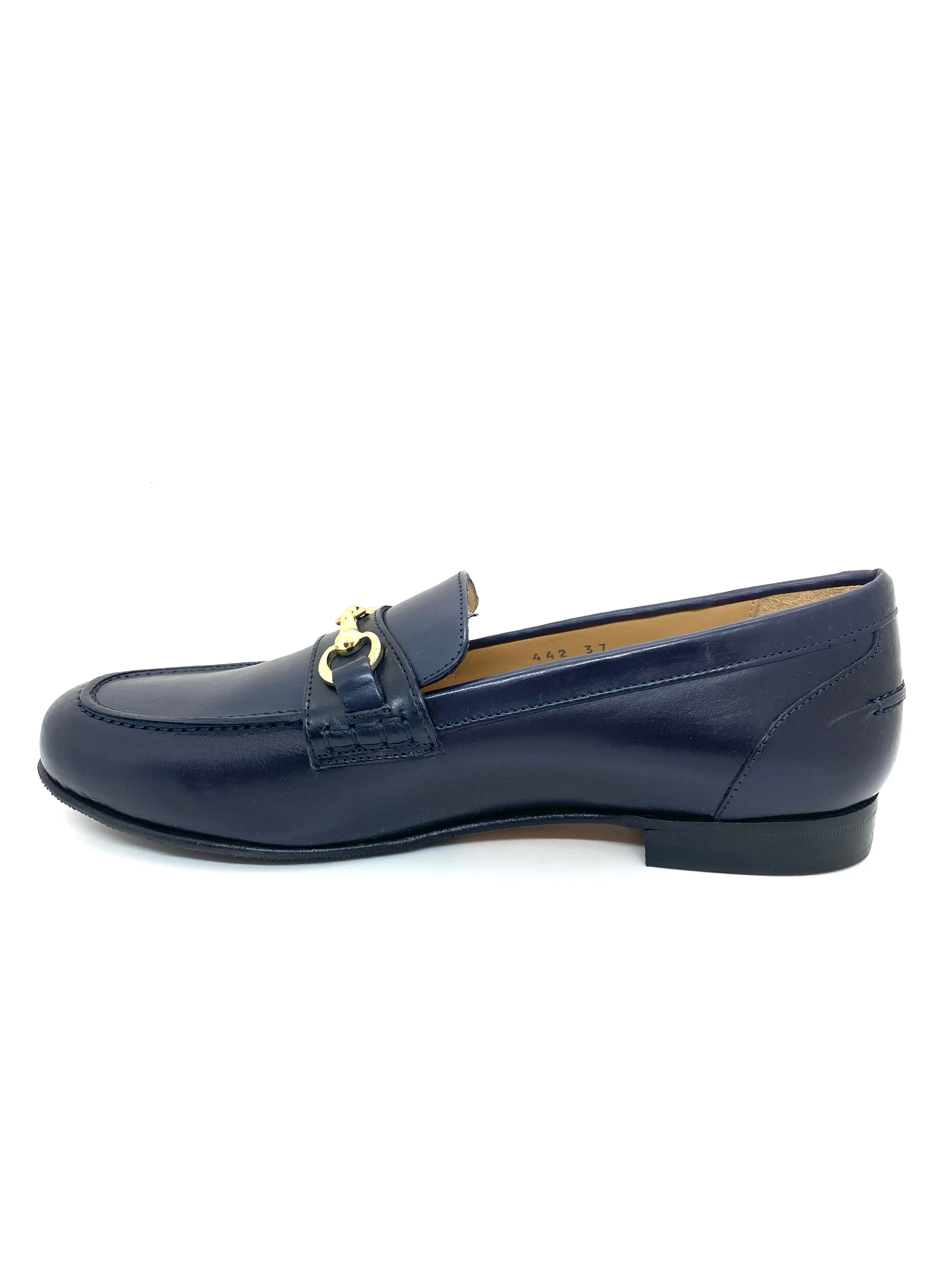 HB Ladies Zoe Snaffle Trim Moccasin Navy