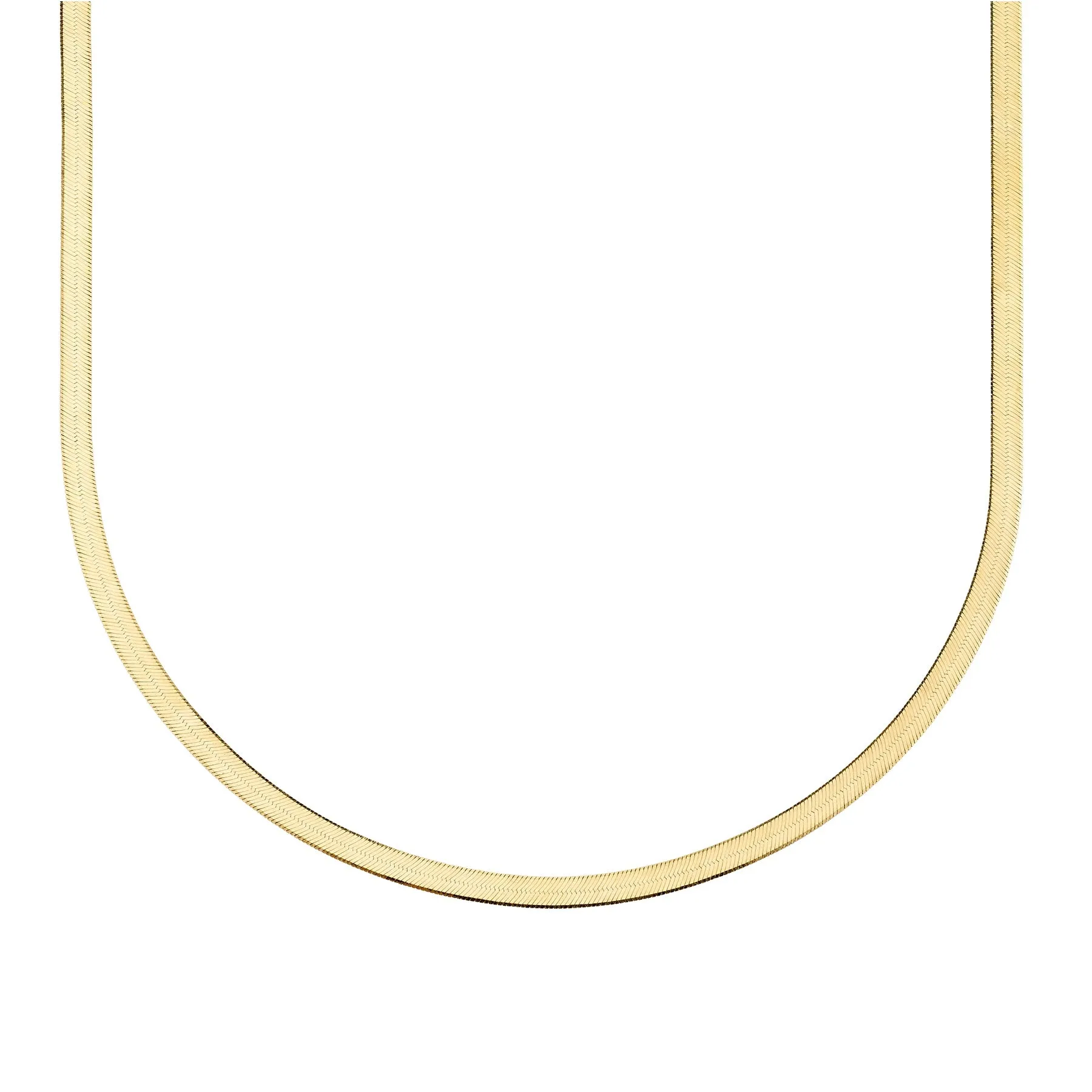 ISABELLA HERRINGBONE NECKLACE GOLD