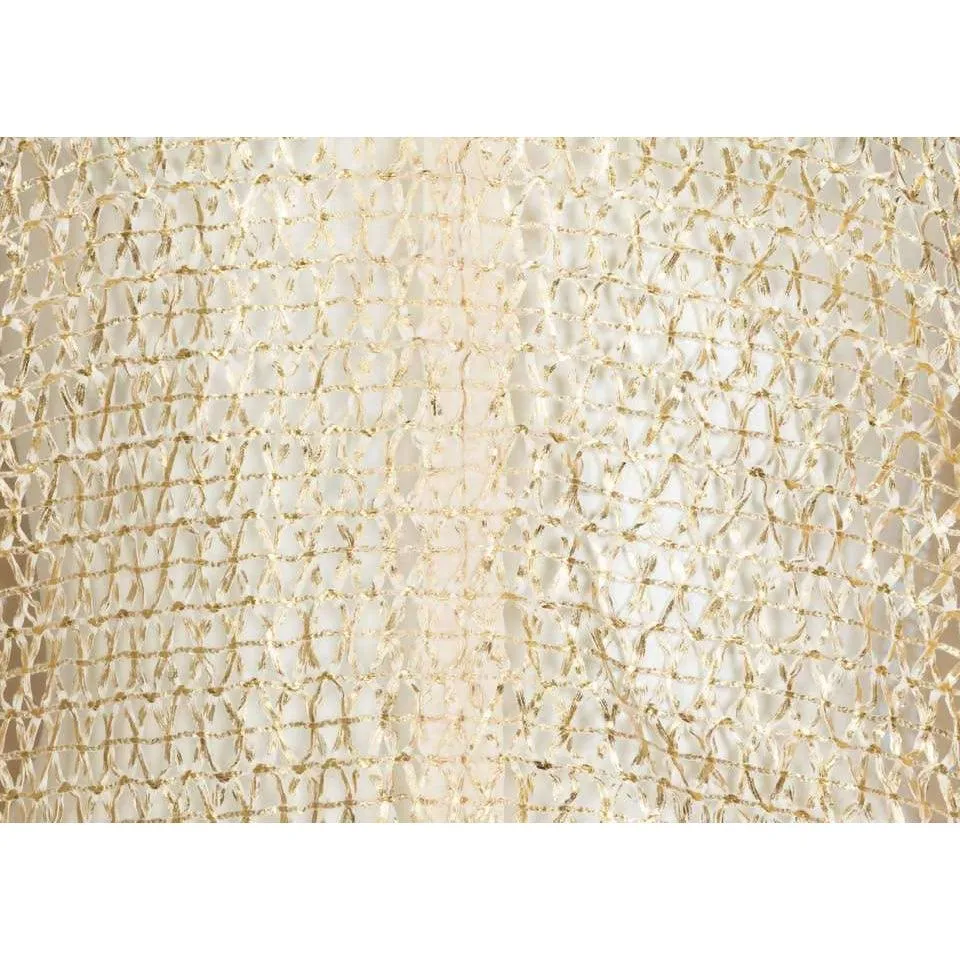 JUNYA WATANABE 2016 Open Knit Gold Bracelet Top | Size L