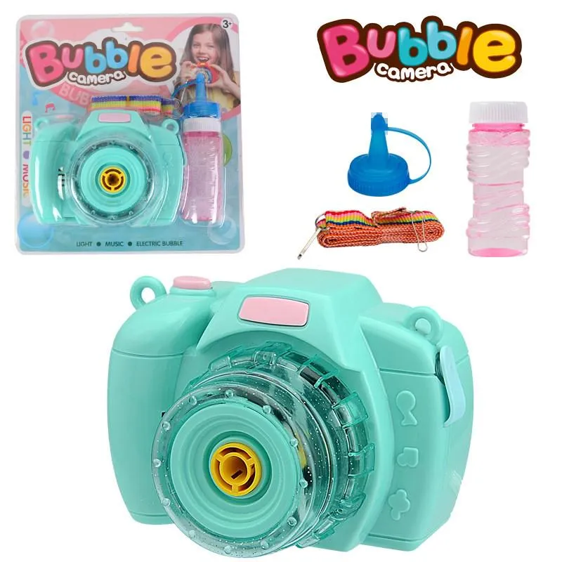 Light Music Bubble Blower Camera For Kids