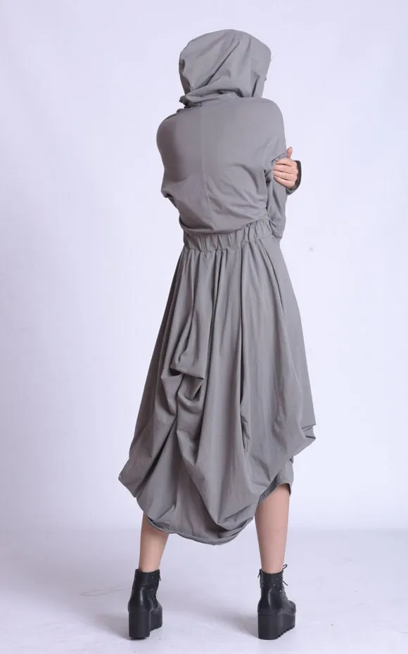 Long Sleeve Asymmetric Dress