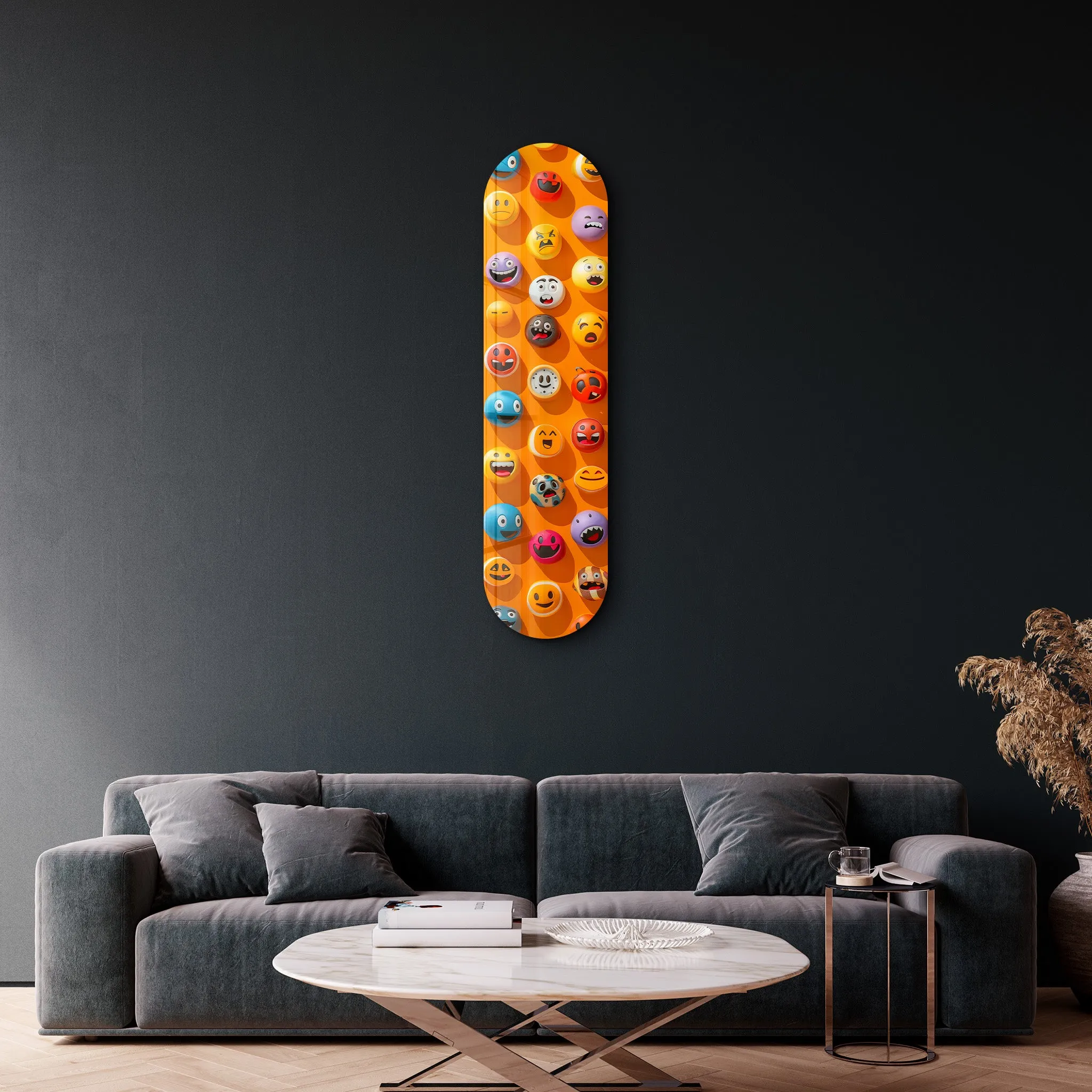 Lots of Smileys 1 | Glass Wall Art