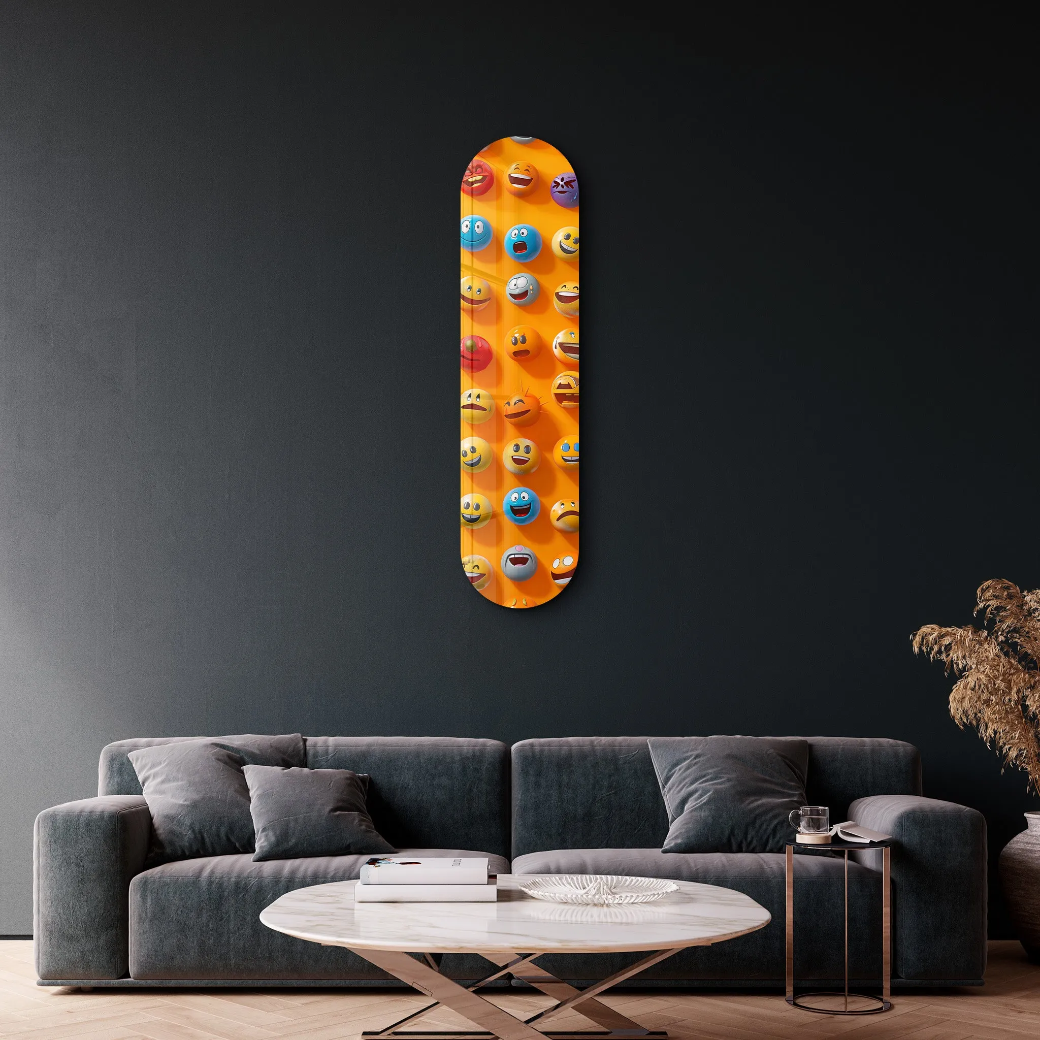 Lots of Smileys 2 | Glass Wall Art