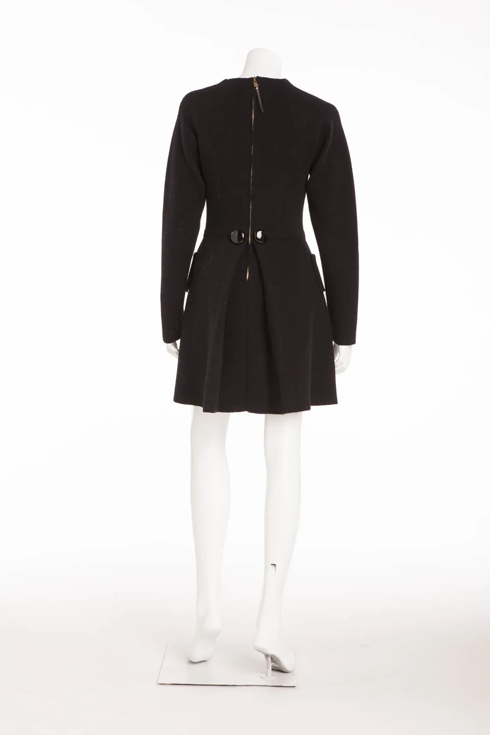 Louis Vuitton - Black Long Sleeve Mini Dress - M