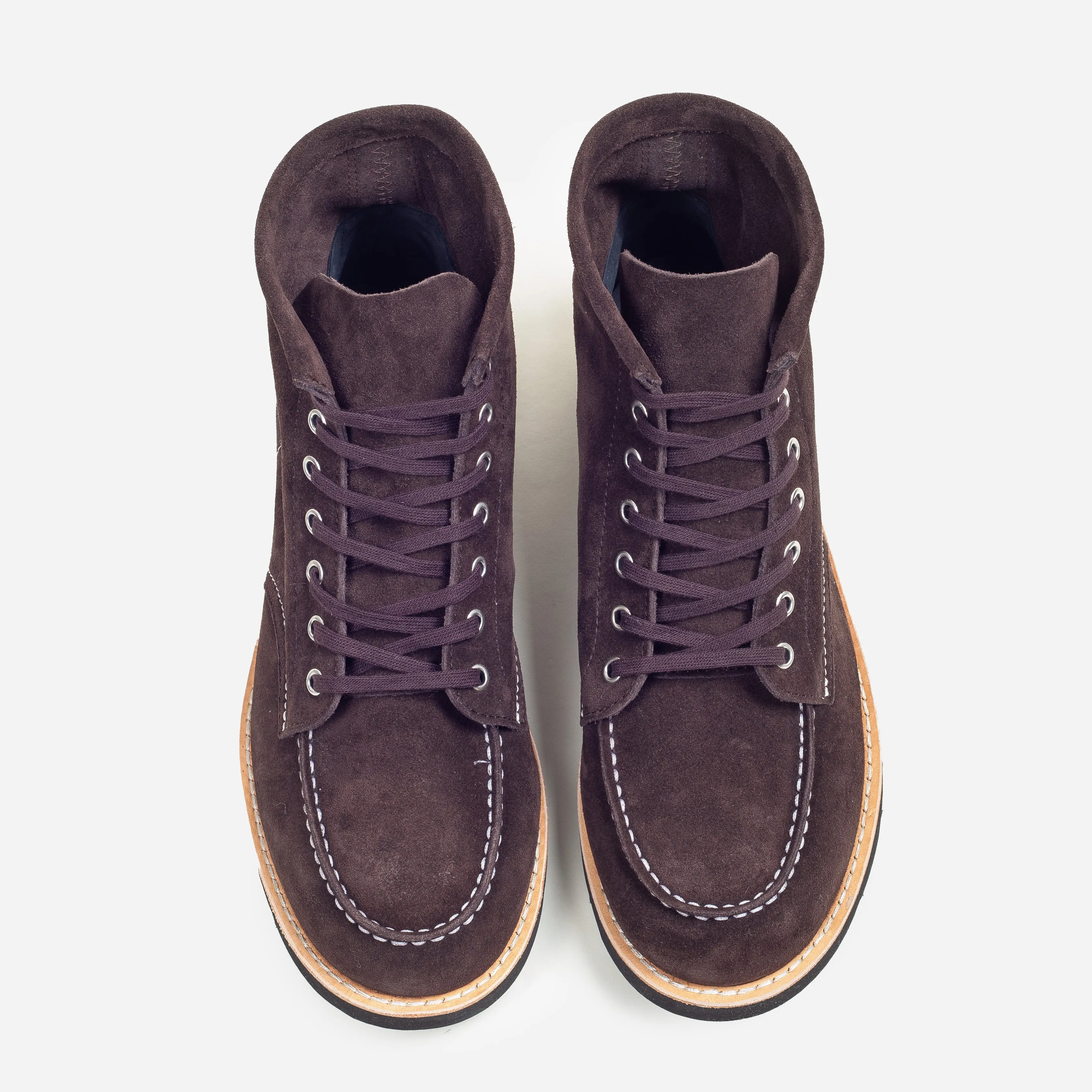 MAINE SUEDE MOC TOE BOOT - CHOCOLATE