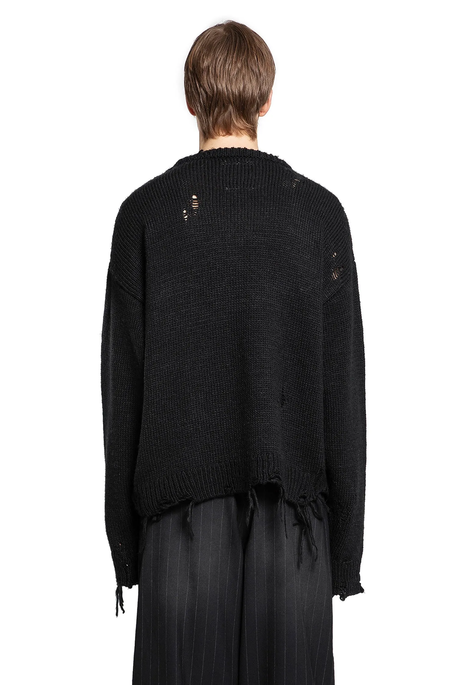 MAISON MIHARA YASUHIRO MAN BLACK KNITWEAR