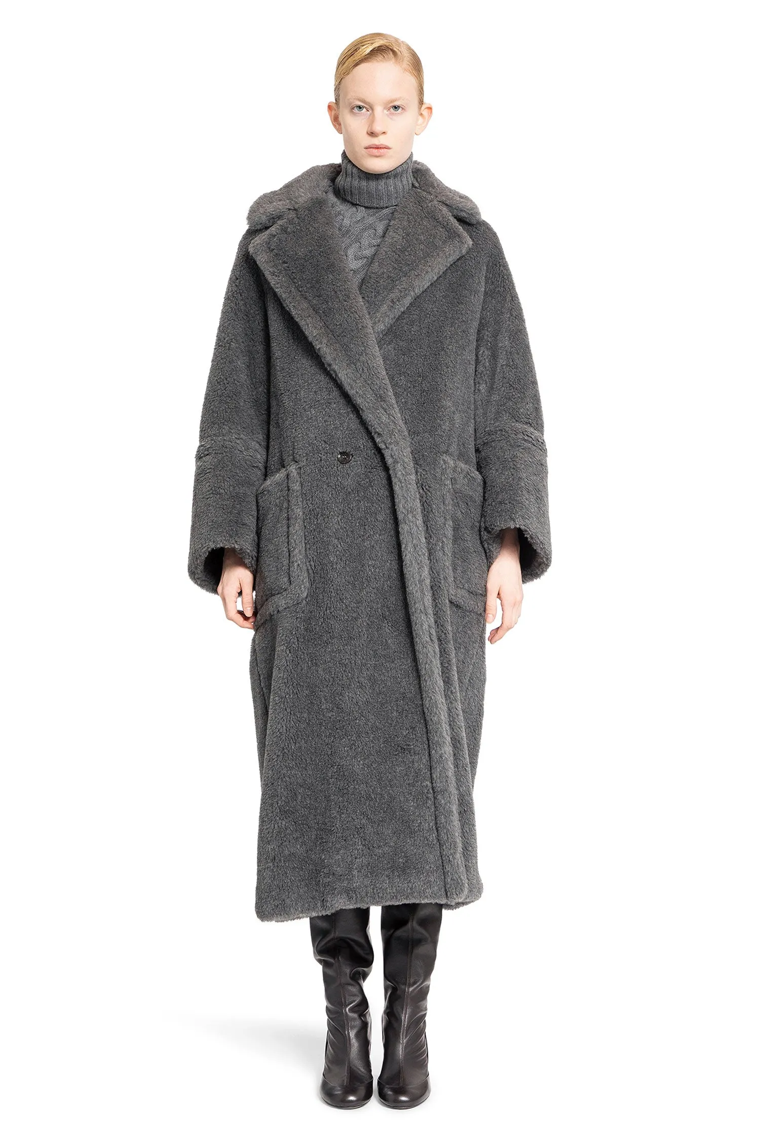 MAX MARA WOMAN GREY COATS