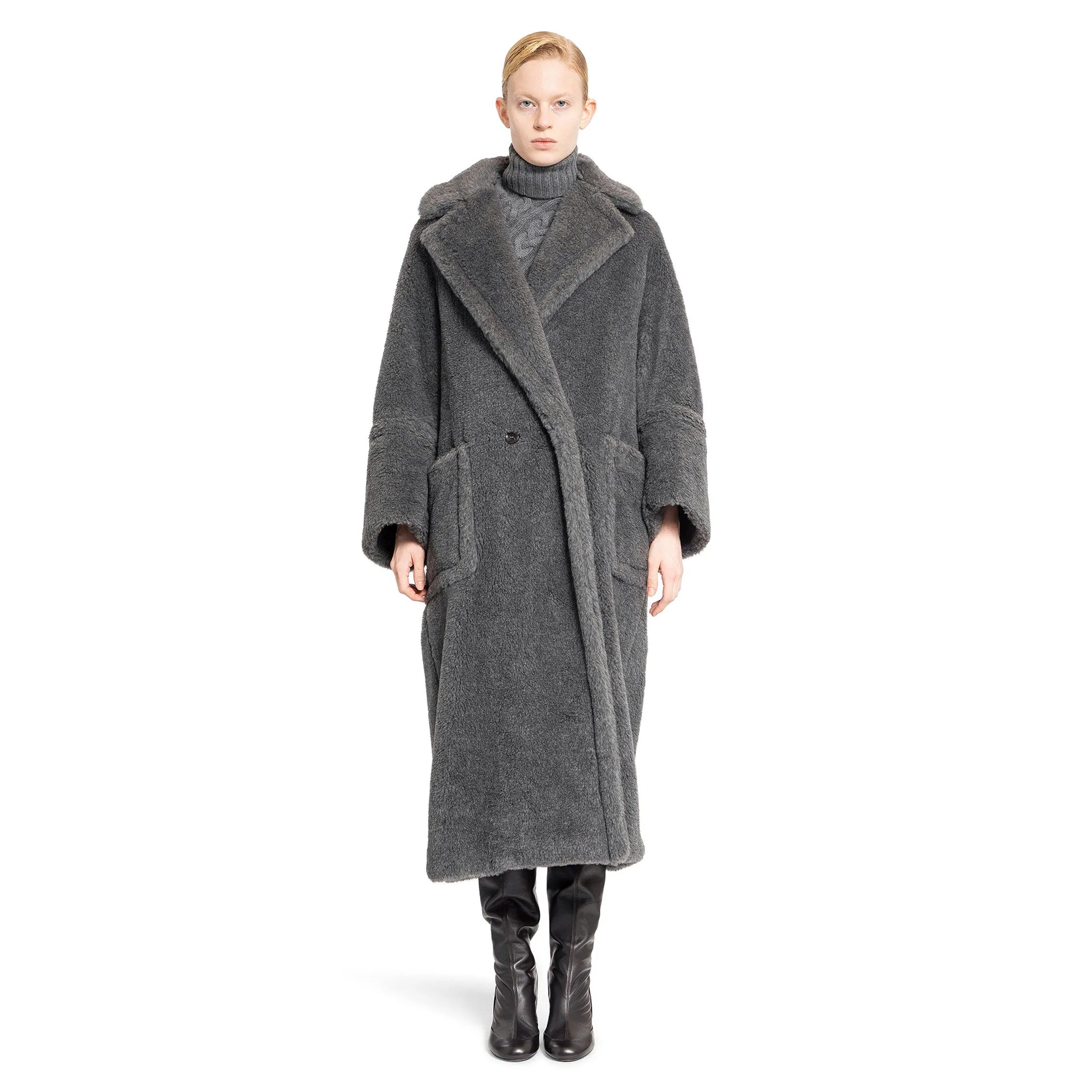 MAX MARA WOMAN GREY COATS