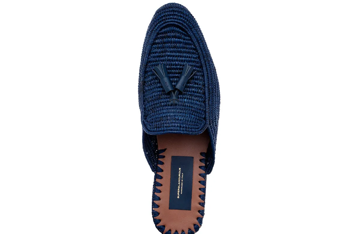 MELILLA RAFIA NAVY MULES