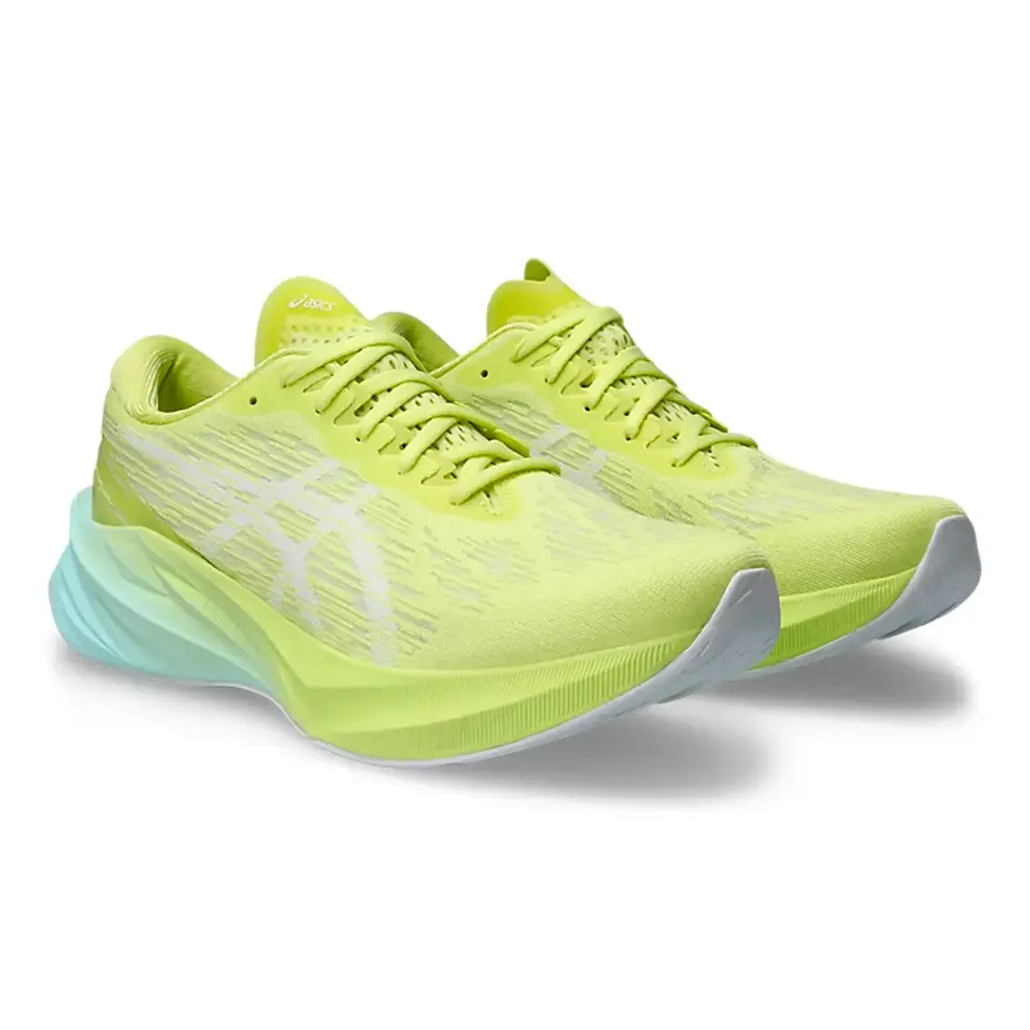 Mens ASICS Novablast 3 - Glow Yellow / White