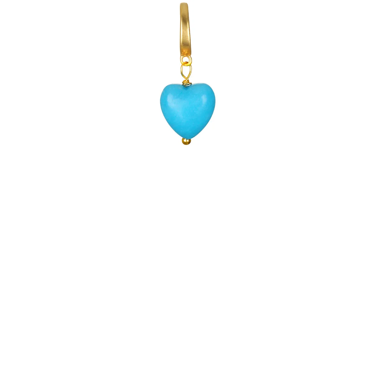 Mini Quartz Heart Clip-On Charm