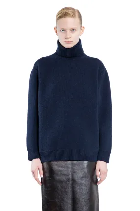 MIU MIU WOMAN BLUE KNITWEAR