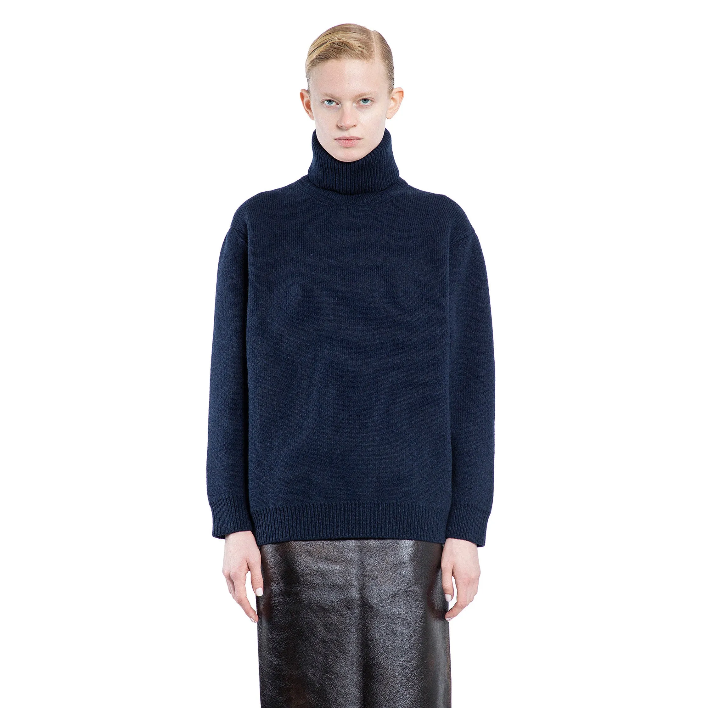 MIU MIU WOMAN BLUE KNITWEAR