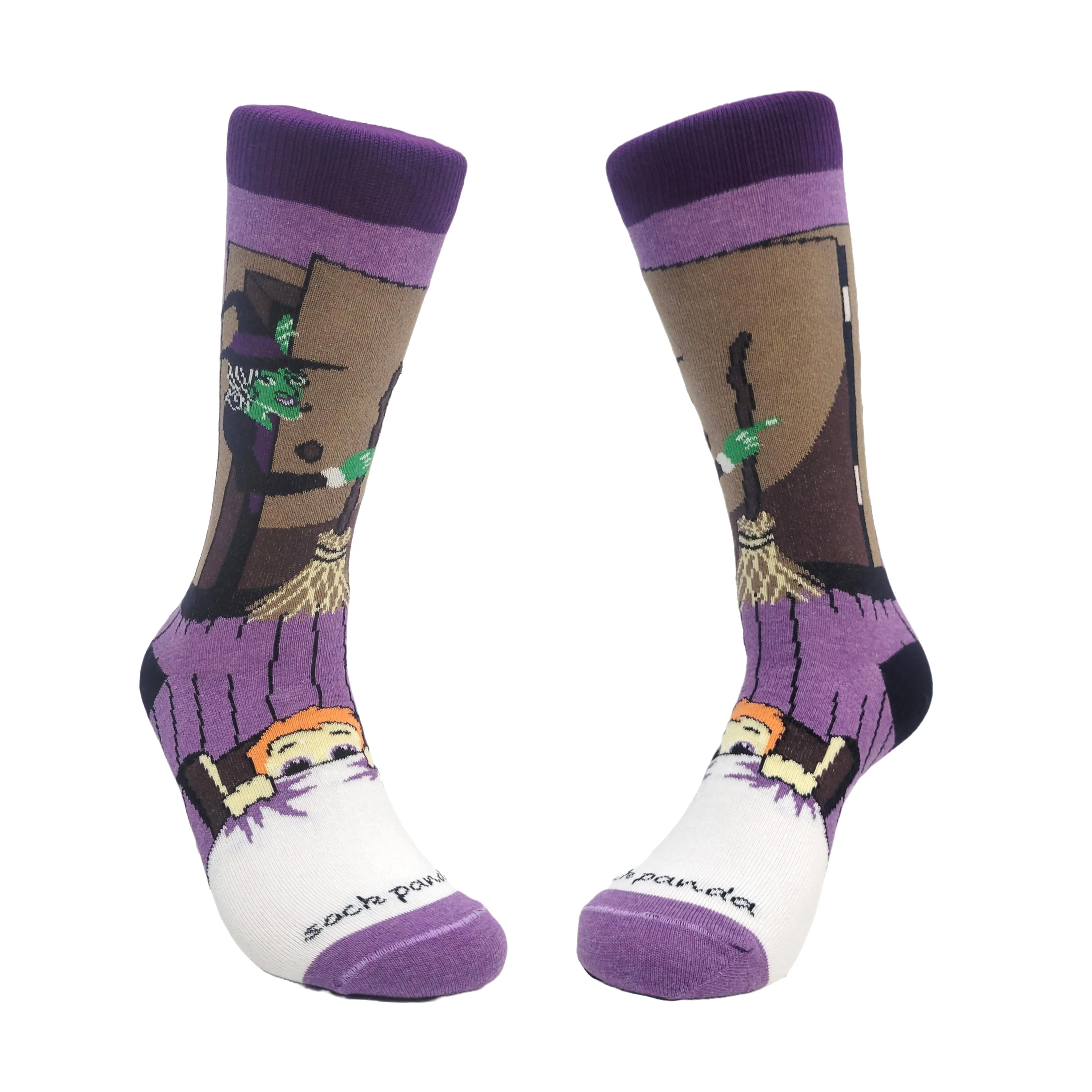 Nightmare Witch in the Closet Socks from the Sock Panda (Adult Medium - Women's Shoe Sizes 5-10)