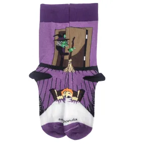 Nightmare Witch in the Closet Socks from the Sock Panda (Adult Medium - Women's Shoe Sizes 5-10)