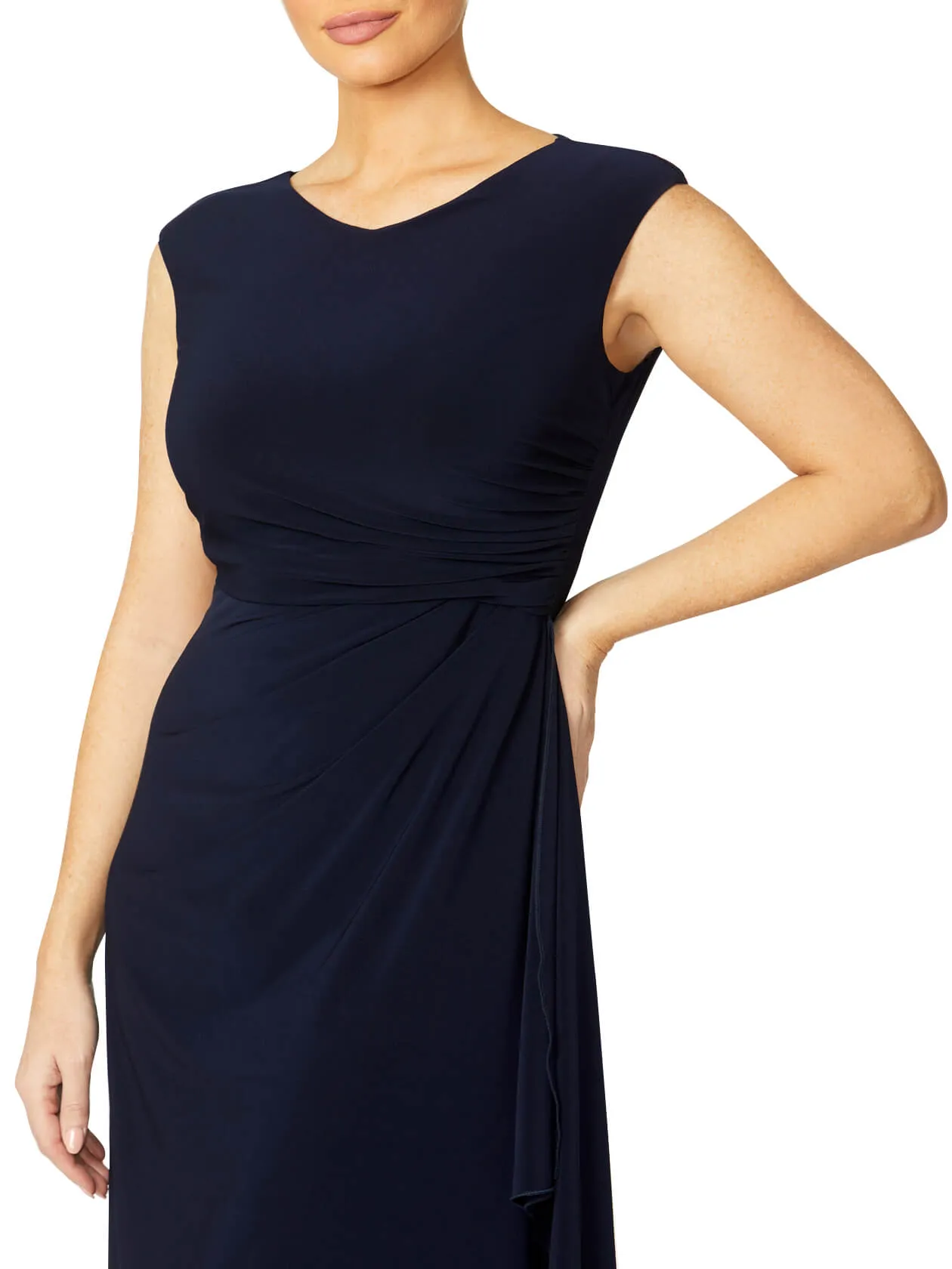 Nora Navy Jersey Dress