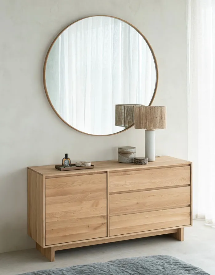 Oak Layers Wall Mirror