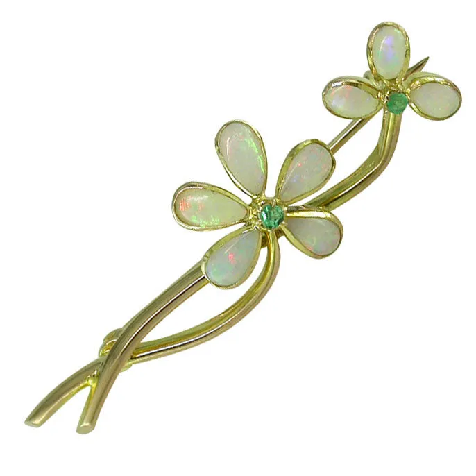 Opal & Emerald Stock Pin