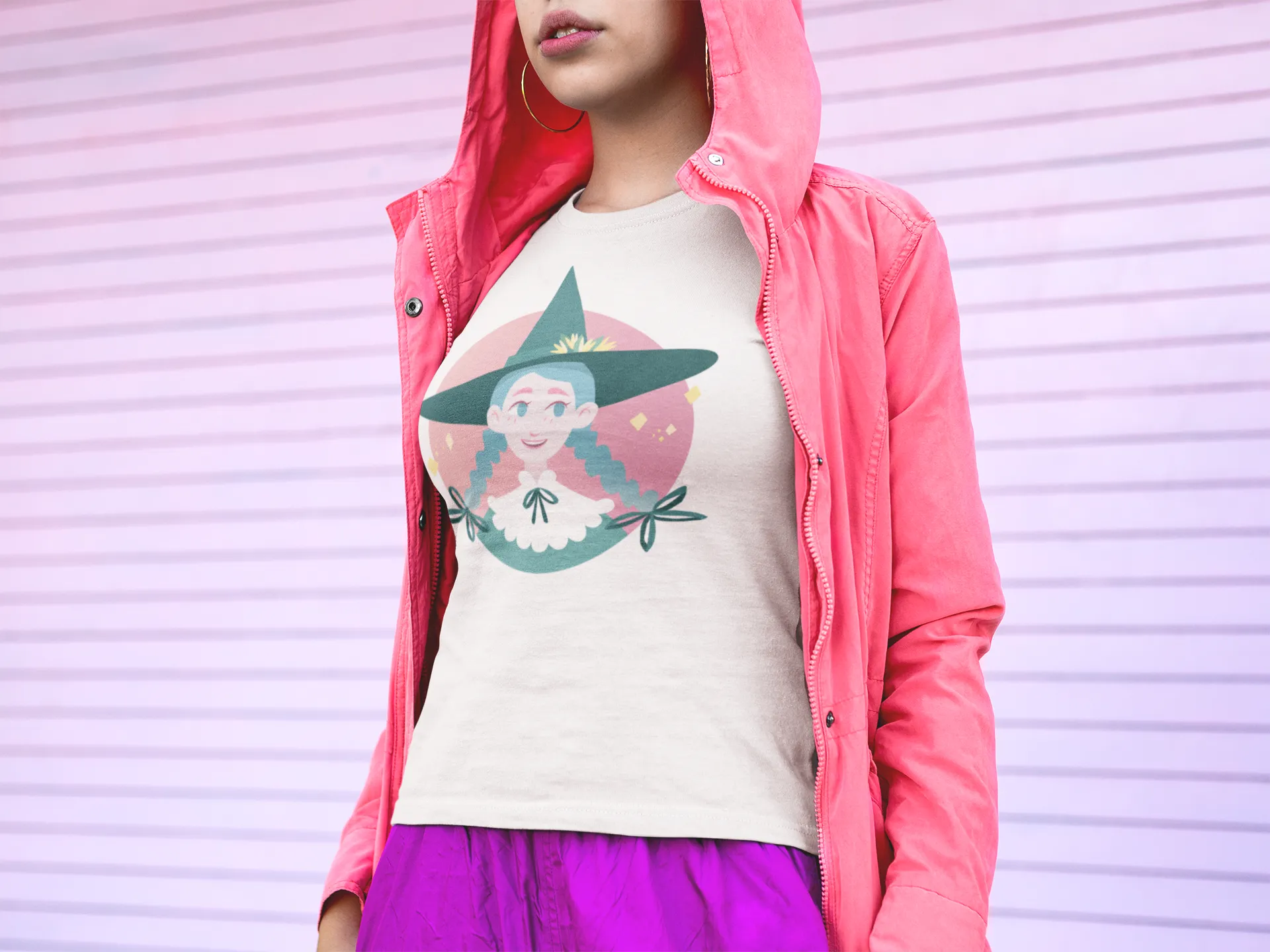 Pastel Witch Pink Braids Shirt Tee - Unisex Shirt