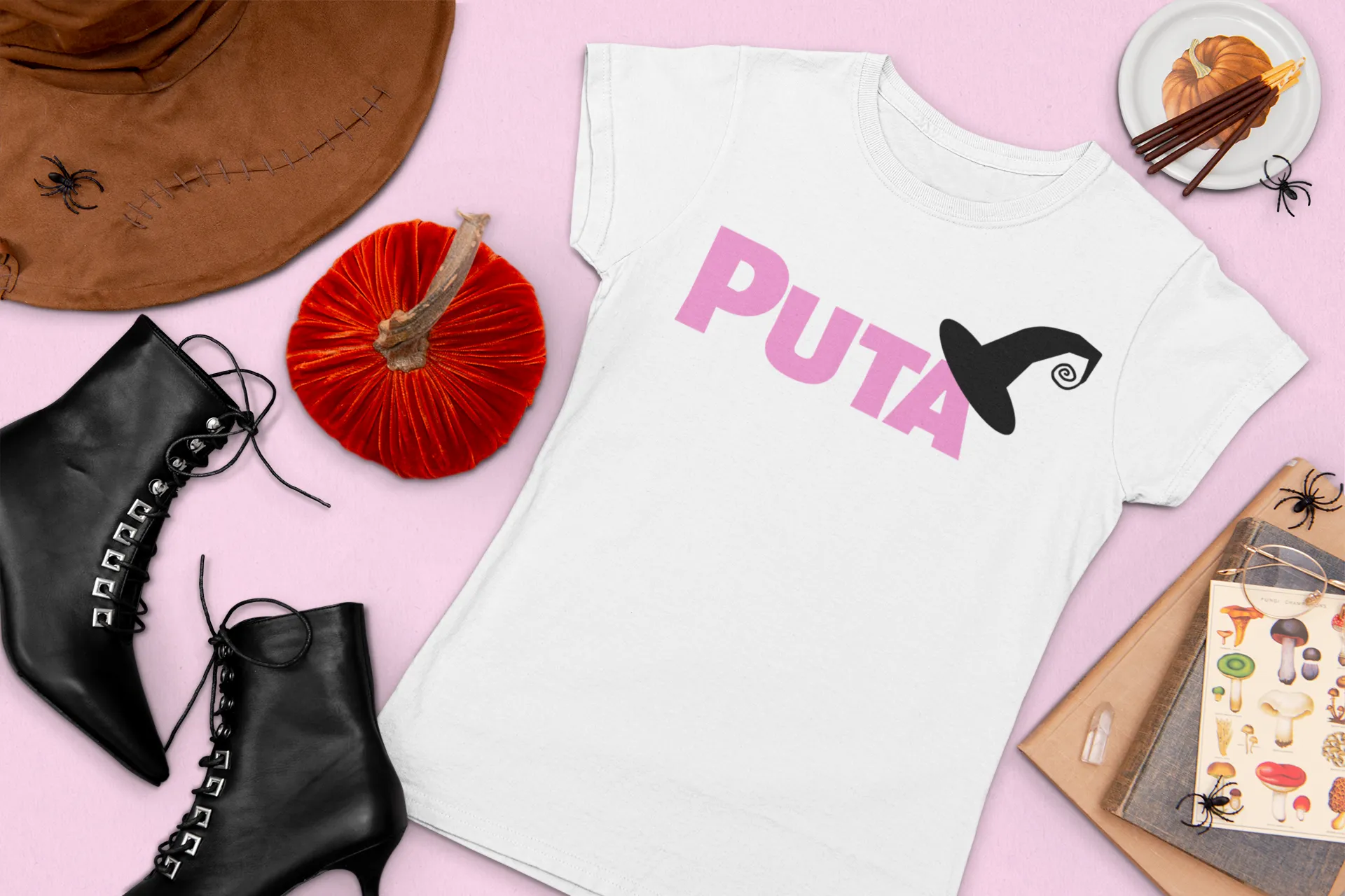 Pink "Puta" Witch Tee - Unisex Shirt