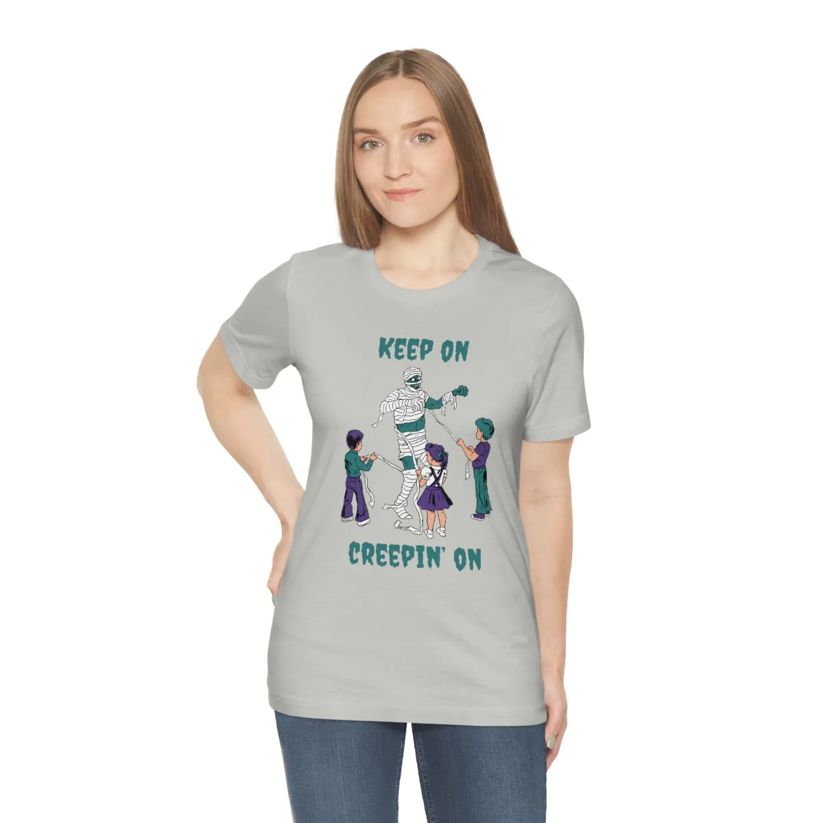 "Keep on Creepin On'" Spooky Mummy Tee - Unisex Shirt